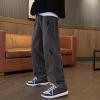 DIYAGO MEN Jeans for Fashion Hip Hop Design Straight Leg Deimn Pants Casual Trendy Ripped Jean Baggy Teen Hipster Original Streetwear Slim Fit Winter Summer Christmas Cowboy Trousers 999-black XL view 3