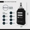 FITLY Soft Flask - 8.5 oz (250 ml) - Shrink As You Drink Pocket Soft Water Bottle for Hydration Pack/Running Vest- Folding Water Bottle for Running, Hiking, Cycling - Ski Water Bottles (FLASK250) view 2