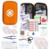 275Pcs Travel First Aid Kits for Car Emergency Preparedness Items Urgent Accident Essentials Kit Survival Gear Equipment Sports First Aid Kit for College Dorm Student, Home, Boat, Orange YIDERBO view 1