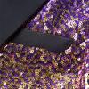 Maiyifu-GJ Men Shiny Sequins Suit Jacket Blazer One Button Luxury Party Tuxedo Weddings Dinner Prom Shiny Banquet Sport Coat (Purple,X-Large) view 3