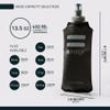 FITLY Soft Flask - 13.5 oz (400 ml) - Shrink As You Drink Pocket Soft Water Bottle for Hydration Pack/Running Vest- Folding Water Bottle for Running, Hiking, Cycling - Ski Water Bottles (FLASK400) view 2