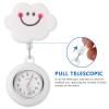 iplusmile Retractable Clip on Nurse Watch - Smile Lapel Watches for Women Girls, Aesthetic Fashion Pocket Nurse Watch with Second Hand for Daily Use view 3