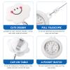 iplusmile Retractable Clip on Nurse Watch - Smile Lapel Watches for Women Girls, Aesthetic Fashion Pocket Nurse Watch with Second Hand for Daily Use view 4