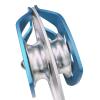 SEPEAK CE 30kN Large Rescue Climbing Pulley Double Sheave with Swing Plate, Portable Outdoor Safety Pulley for Backyard Zipline,Climbing&Rock Lifting,Fits Rope up to 16 mm/Holds Up to 6750lbs,Blue view 3