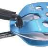 SEPEAK CE 30kN Large Rescue Climbing Pulley Double Sheave with Swing Plate, Portable Outdoor Safety Pulley for Backyard Zipline,Climbing&Rock Lifting,Fits Rope up to 16 mm/Holds Up to 6750lbs,Blue view 4
