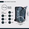FITLY Soft Flask - 17 oz (500 ml) - Shrink As You Drink Soft Water Bottle for Hydration Pack/Running Vest With Hydration Tube - Folding Water Bottle for Running, Hiking - Ski Water Bottles (FLASK500) view 2