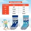 Hylaea Merino Wool Ski Socks Kids, Knee-high Warm Thermal Snowboard Skating Socks for Toddler Boys and Girls Grey Blue X-Small view 4