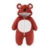Girls Warm Jacket Infant Boys Girls Long Sleeve Winter Bear Ears Hooded Cartoon Romper Newborn Fleece (Red, 0-3 Months) view 1
