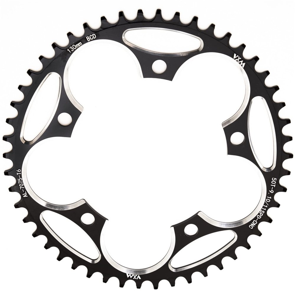 YBEKI 130BCD Chainring - CNC Machined 7075-T6 Aluminum Narrow-Wide Chainwheel for Road Bikes (38-60T Options) | 8-12 Speed Compatible | Ultra-Lightweight | Anti-Drop Design