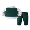 Abolai Baby Boys' 4 Piece Gentleman Set with Shirt,Tie,Vest and Pant Green 90 view 2