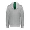 Augusta Sportswear Youth Three-Season Fleece Full Zip Hoodie Dark Green/Grey Heather XL view 2