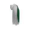 Augusta Sportswear Youth Three-Season Fleece Full Zip Hoodie Dark Green/Grey Heather XL view 3