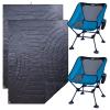 iClimb 2 Anti-Sinking Large Feet Chair and 2 3M Thinsulate Insulation Warm Blanket Bundle, Ultralight Compact for Two Adults Outdoor Backpacking Hiking Camping Beach Concert view 1