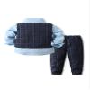 Abolai Baby Boys' 4 Piece Gentleman Set with Shirt,Tie,Vest and Pant Blue 120 view 2