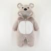 Girls Warm Jacket Infant Boys Girls Long Sleeve Winter Bear Ears Hooded Cartoon Romper Newborn Fleece (Grey, 6-9 Months) view 2