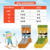 Hylaea Merino Wool Ski Socks Kids, Knee-high Warm Thermal Snowboard Skating Socks for Toddler Boys and Girls Orange Yellow Small view 4