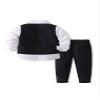 Abolai Baby Boys' 4 Piece Gentleman Set with Shirt,Tie,Vest and Pant Black 90 view 2