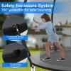 Simple Deluxe Trampoline for Kids with Safety Enclosure Net 12FT Wind Stakes Simple Deluxe 400LBS Weight Capacity Outdoor Backyards Trampolines with Non-Slip Ladder for Children Adults Family, Black view 4