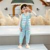 Infant Baby Boys Girls Sleeveless Winter Warm Jumpsuit Cotton Wadded Suspender Ski Bib Pants (Light Blue, 18-24 Months) view 2