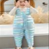 Infant Baby Boys Girls Sleeveless Winter Warm Jumpsuit Cotton Wadded Suspender Ski Bib Pants (Light Blue, 18-24 Months) view 4