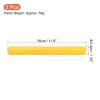 PATIKIL Junior Relay Track Baton, 2 Pack Plastic Tube Race Field Running Stick for Outdoor Athletics Sport Game Tool, Yellow view 2