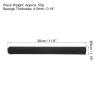 PATIKIL Relay Track Baton, 3 Pack Sponge Stainless Steel Tube Race Field Running Stick for Outdoor Athletics Sport Game Tool, Black view 2
