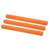 PATIKIL Relay Track Baton, 3 Pack Sponge Stainless Steel Tube Race Field Running Stick for Outdoor Athletics Sport Game Tool, Orange view 1