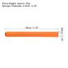 PATIKIL Relay Track Baton, 3 Pack Sponge Stainless Steel Tube Race Field Running Stick for Outdoor Athletics Sport Game Tool, Orange view 2