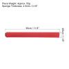 PATIKIL Relay Track Baton, 6 Pack Sponge Stainless Steel Tube Race Field Running Stick for Outdoor Athletics Sport Game Tool, Red view 2