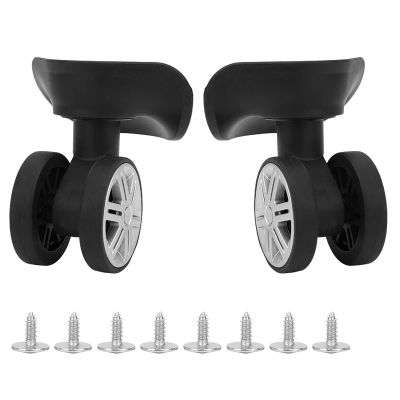 1Pair Draw Bar Box Accessory,Repair Travel Suitcase Parts Wheels,Universal Wheel Suitcase Luggage Carrier Wheel,for Accompanying Equipment, Outdoor Travel, Repair Travel Suitcase Parts Wheels,1Pa
