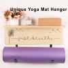 C'ESTBON Wooden Yoga Mat Holder for Home Use, Heavy Duty Strong Bearing Capacity Yoga Accessories, Workout Equipment Storage Organizer, Gym Equipment view 3