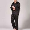 Cambkatl Mens Silk Satin Pajamas Set Classic Long Sleeve Button-Down Shirts Long Pants Sleepwear Two Piece Loungewear view 4