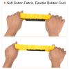 PATIKIL 3 Legged Race Bands Set, 3 Pack Elastic Tie for Outdoor Birthday Party Carnival Relay Game (Blue, Fluorescent Green, Yellow) view 4