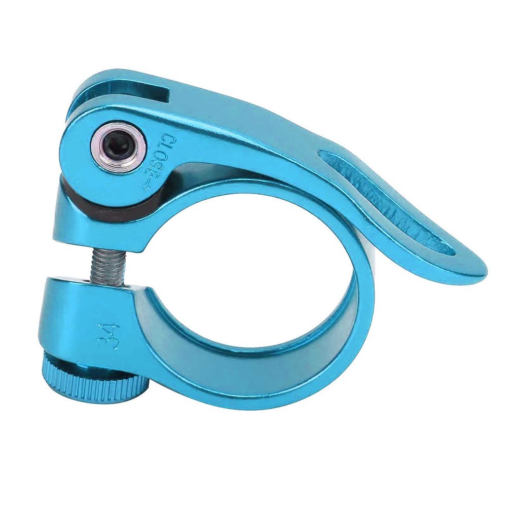 Aluminium Alloy Bikes Quick Release Seatpost Collar, Bikes Seat Post Clamp, Bikes Seat Quick Release Tube Clamp, for Bikes Seatposts(Blue), Bikes Seat Post Clamp, Aluminium Alloy Bikes QuickBi