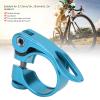 Aluminium Alloy Bikes Quick Release Seatpost Collar, Bikes Seat Post Clamp, Bikes Seat Quick Release Tube Clamp, for Bikes Seatposts(Blue), Bikes Seat Post Clamp, Aluminium Alloy Bikes QuickBi view 2