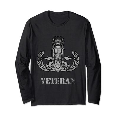 Master Explosive Ordinance Disposal Badge EOD Veteran Long Sleeve T-Shirt