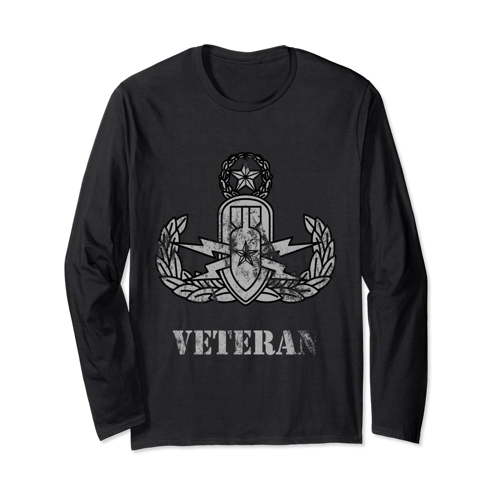 Master Explosive Ordinance Disposal Badge EOD Veteran Long Sleeve T-Shirt