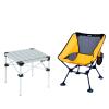 iClimb 1 Ultralight Compact Anti-Sinking Large Feet Chair and 1 Lightweight Stable Folding Square Table Bundle, for Single Person Outdoor Backpacking Hiking Camping Beach Concert view 1