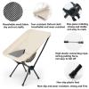 SKIITOON Portable Folding Camping Chair,Outdoor Chair, BBQ Chair, Fishing Chair,Extra Stable Supports 300lbs for Adults,for Outside Beach Lawn Fishing Hiking Picnic Travel,with Carrying Bag view 4