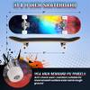 ANYFUN Pro Complete Skateboards for Beginners Girls Boys Kids Youths Teens Adults 31"x8" Skate Boards 7 Layers Canadian Maple Double Kick Deck Concave Longboard (Nebulae) view 2