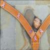 HILASON Western Horse Leather Breast Collar Genuine American Basket Weave Tan | for Horses view 2