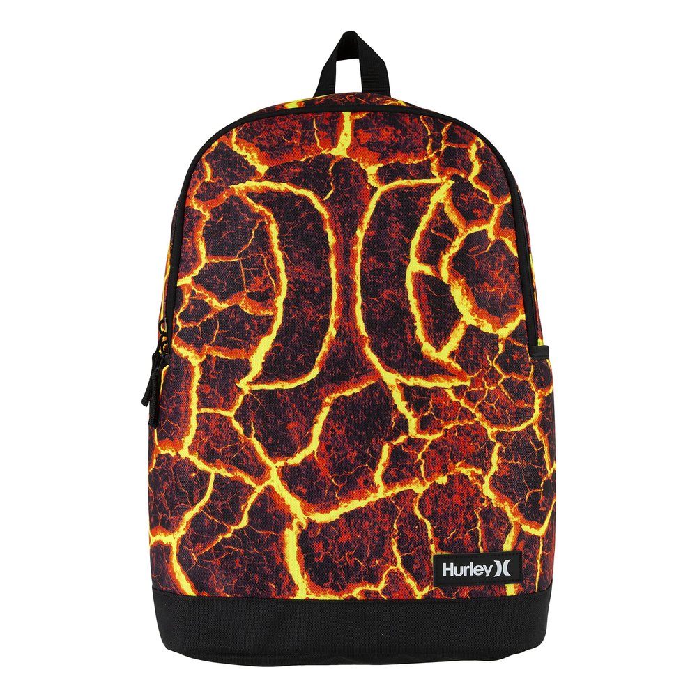 Hurley Unisex-Kids Graphic Backpack, Lava, One Size