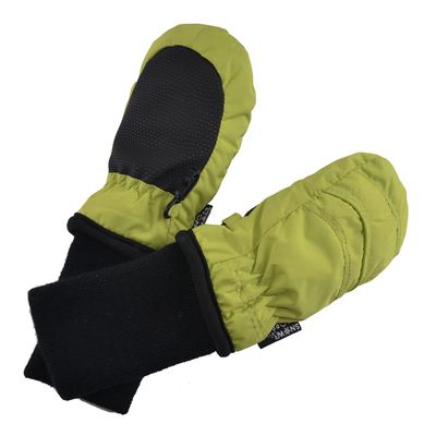 SnowStoppers Waterproof Stay On Winter Mittens with No Thumbs for Infants (Lime)