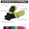 SnowStoppers Waterproof Stay On Winter Mittens with No Thumbs for Infants (Lime) view 4