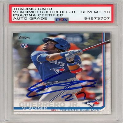 Vladimir Guerrero Jr 2019 Topps Series 2 Autograph 27" Rookie Card PSA/DNA 10