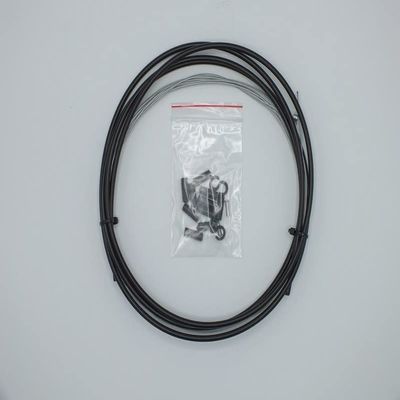 Gravity Bicycle Deraileur Shifter Cable Kit Set 4mm Black Housing End Caps Cable Ends Road Mountain