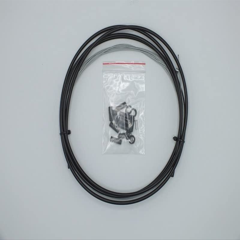 Gravity Bicycle Deraileur Shifter Cable Kit Set 4mm Black Housing End Caps Cable Ends Road Mountain
