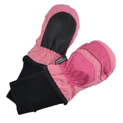 SnowStoppers Waterproof Stay On Winter Mittens with No Thumbs for Infants (Pink/Fuchsia)