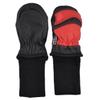 SnowStoppers Waterproof Stay On Winter Mittens with No Thumbs for Infants (Black/Red) view 2