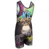 KO Sports Gear Unisex Wrestling Singlet for Adult Wrestlers - Wrestling Singlet for Men & Women - Bold Durable Uniform, Stretchy Breathable Material - Mat Monkey, Adult X-Large view 3